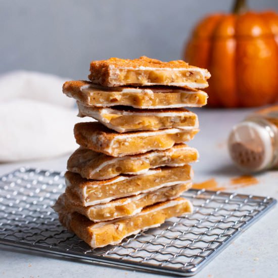 Pumpkin Spice Churro Toffee