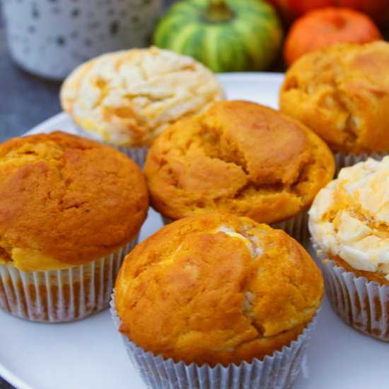 Pumpkin Cream Cheese Muffins
