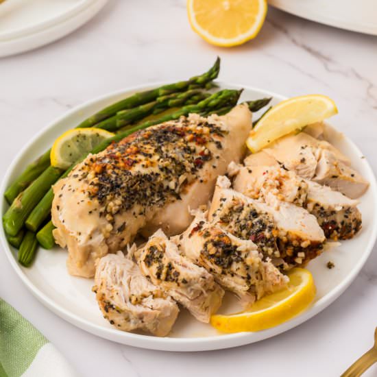 Crockpot Lemon Garlic Chicken