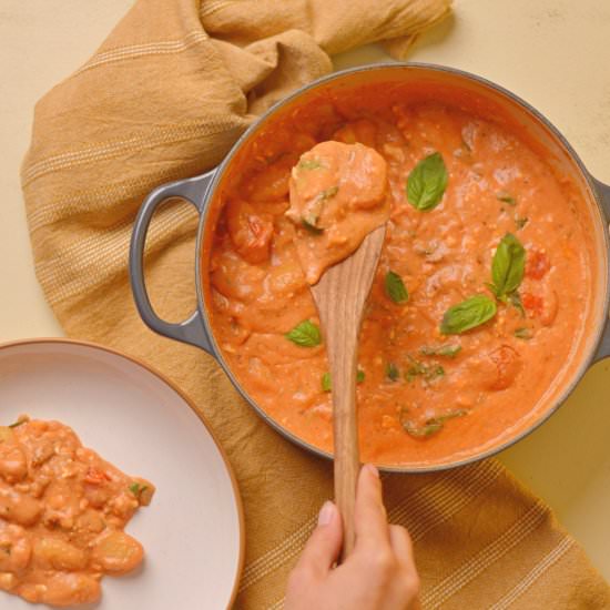 Feta Gnocchi and Tomato Bake