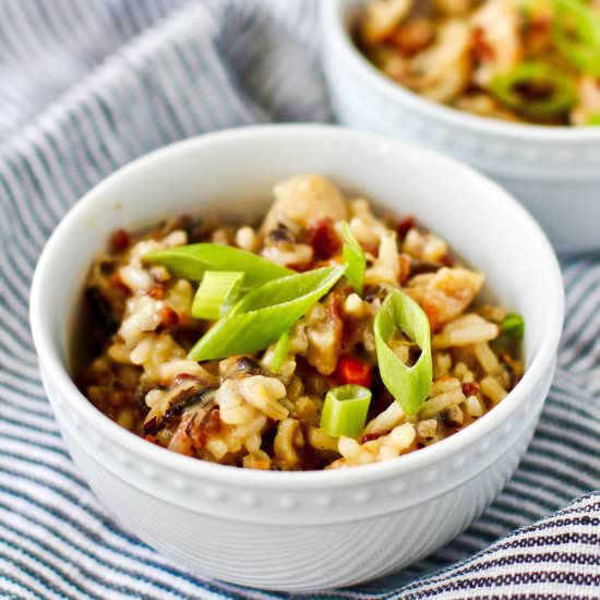 Chicken Pot Pie Rice Casserole