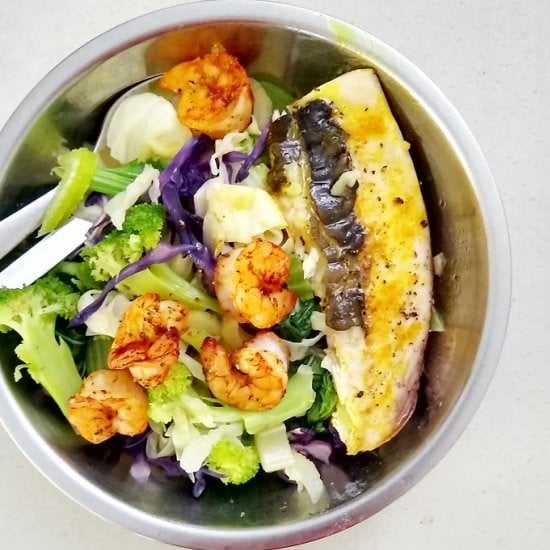Mikfish Belly Veggie Bowl