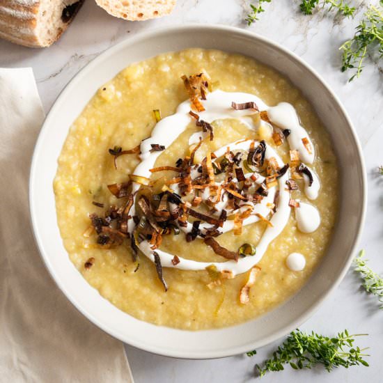 Cauliflower Leek Potato Soup