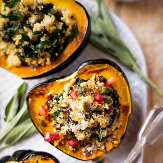 Vegan Stuffed Acorn Squash