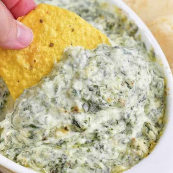 Garlic Parmesan Spinach Dip