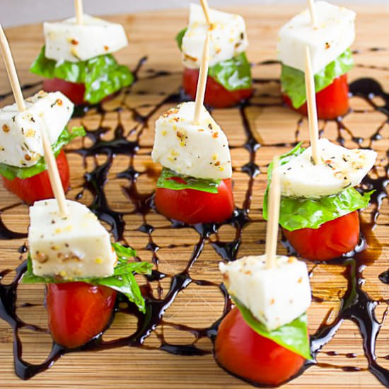 Caprese Appetizers -on mini skewers