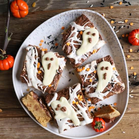 Spooky Peanut Butter Bars