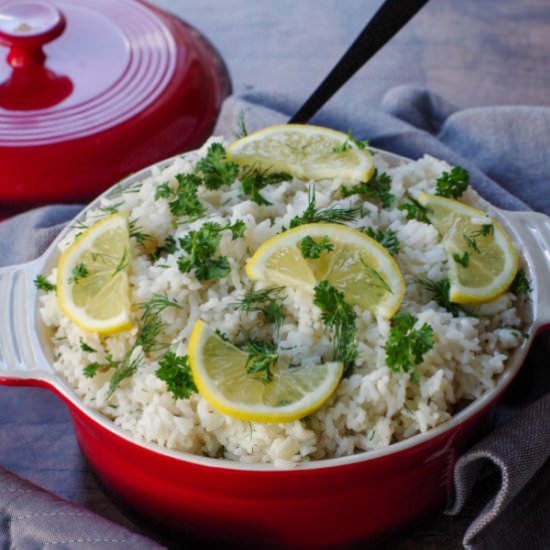 Easy Greek Rice (with lemon)