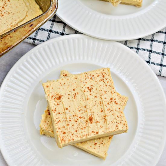 No Bake Keto Pumpkin Cheesecake Bar