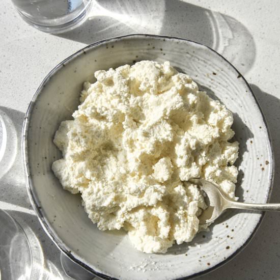 Lactose free cottage cheese
