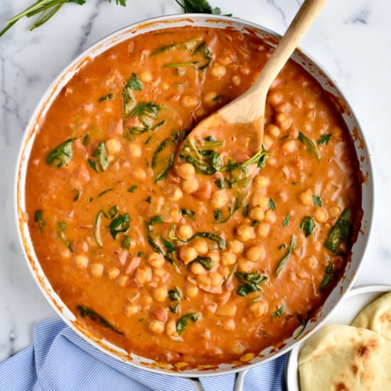 Chickpea Spinach Curry