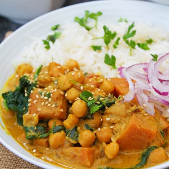 Sweet Potato and Chickpea Curry