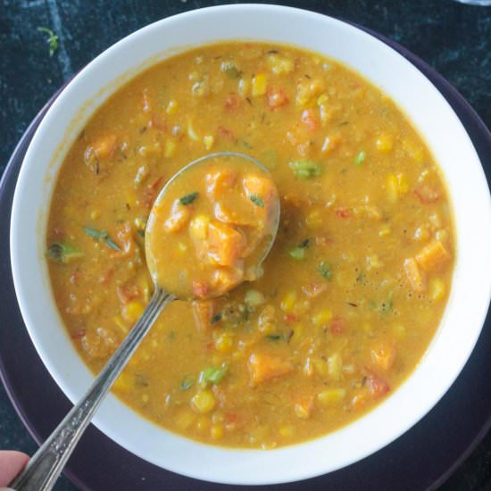 Sweet Potato Corn Chowder