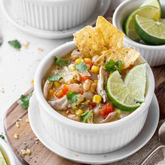White Chicken Tortilla Soup