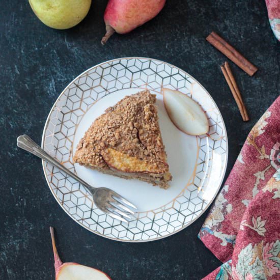 Spiced Vegan Pear Cake