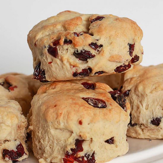 Vegan Cranberry Scones