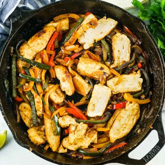 Skillet Chicken Fajitas