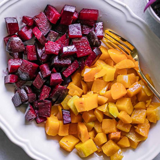 Roasted Butternut Squash and Beets
