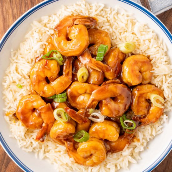 General Tso’s Shrimp w/o breading