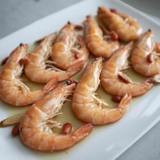 Shaoxing drunken shrimp