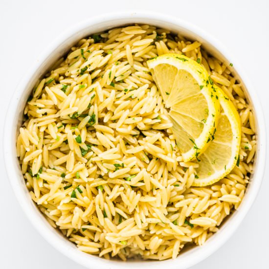 Lemon Butter Orzo