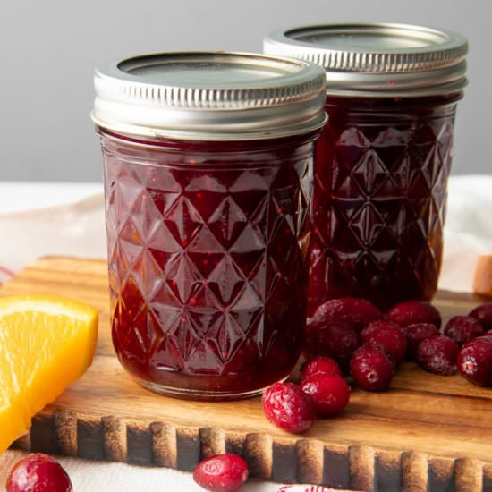 Homemade Canned Cranberry Sauce