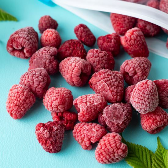 Freezing Raspberries
