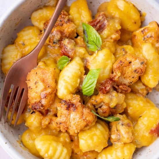 chicken and gnocchi in creamy butte