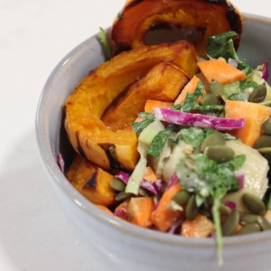 Easy roasted Delicata squash