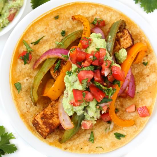 Sheet Pan Tofu Fajitas