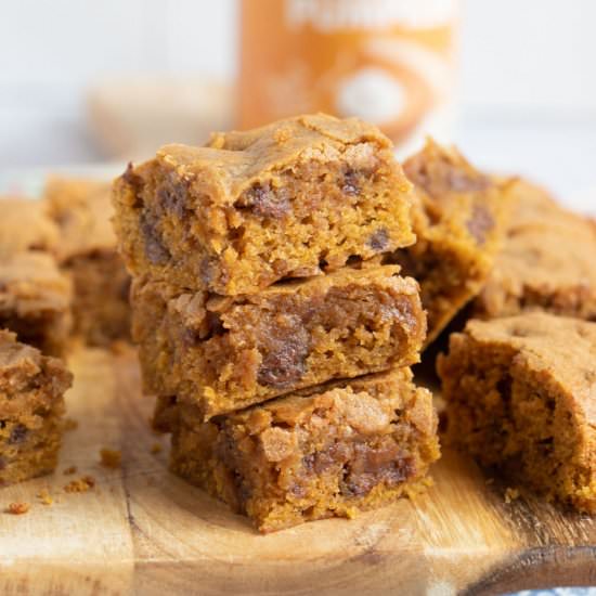 Easy Pumpkin Blondies