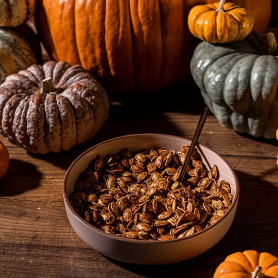Sweet and Spicy Pumpkin Seeds
