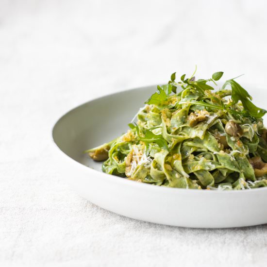 Pesto, Olive and Caper Pasta