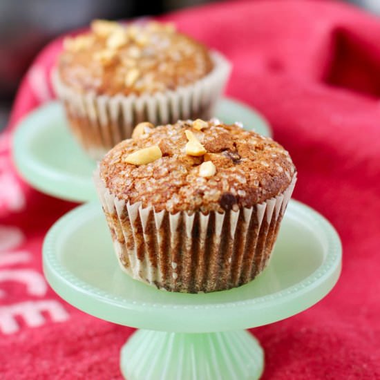 Peanut Butter Banana Muffins