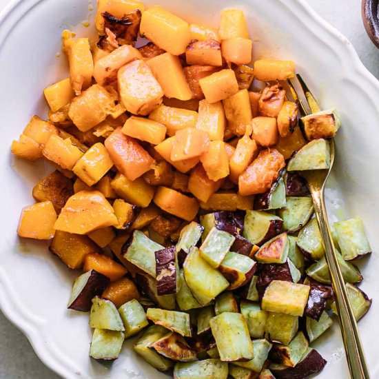 Roasted Sweet Potatoes and Squash