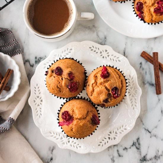 Pumpkin Cranberry Muffins