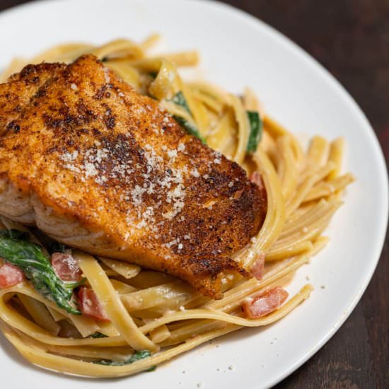 One-Pot Cajun Salmon Pasta