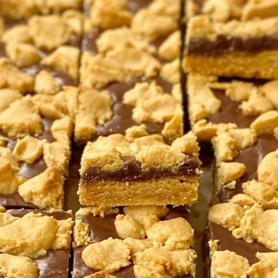 Cake Mix Peanut Butter Fudge Bars