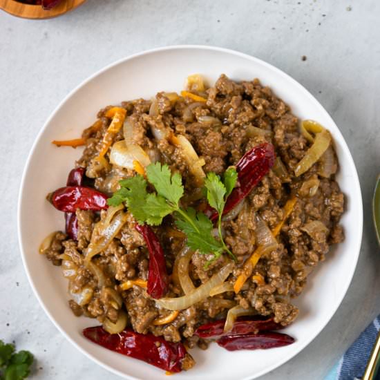 Orange Ground Beef Stir-Fry