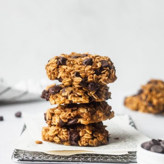 Pumpkin Oat Chocolate Chip Cookies