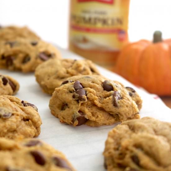 Pumpkin Chocolate Chip Cookies