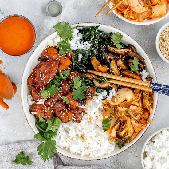 Gochujang Chicken Bowls