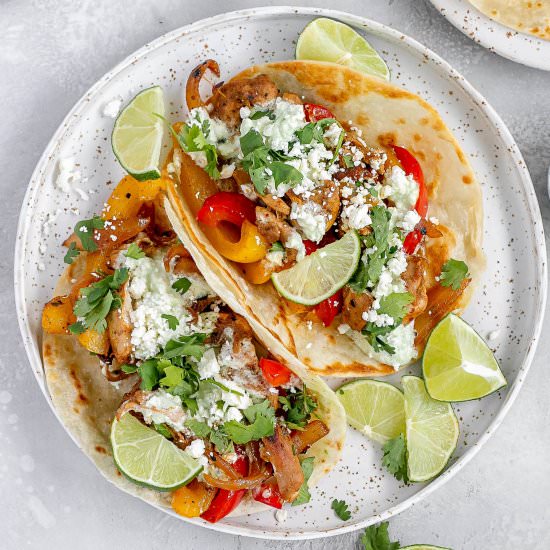 Skilet Chicken Fajitas