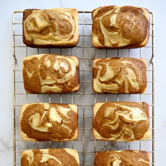 Mini Pumpkin Cream Cheese Bread