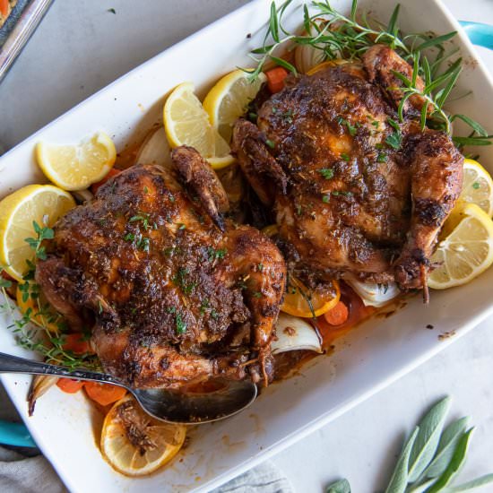 Roasted Cornish Game Hens