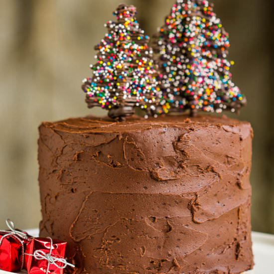 Chocolate Christmas Cake