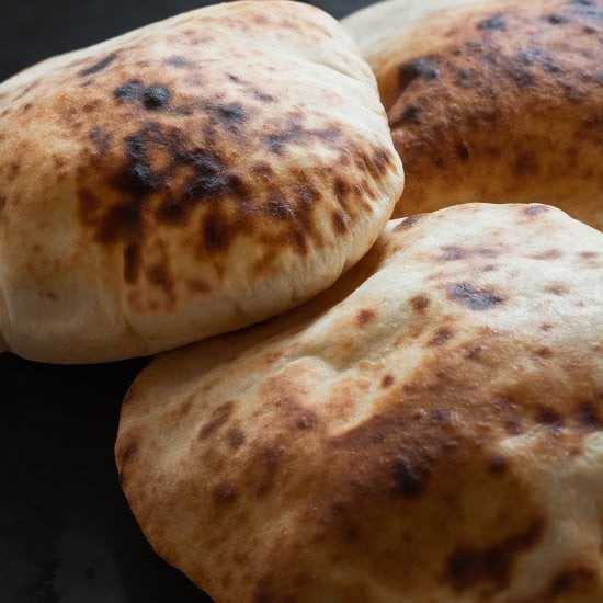 Tomato Water Sourdough Pita