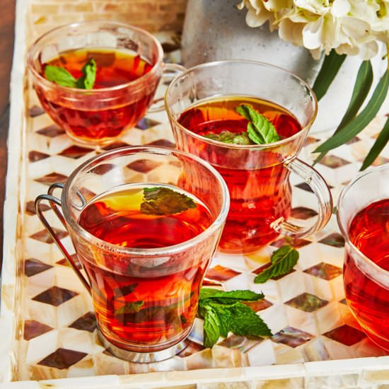 Arabic Tea with Fresh Mint