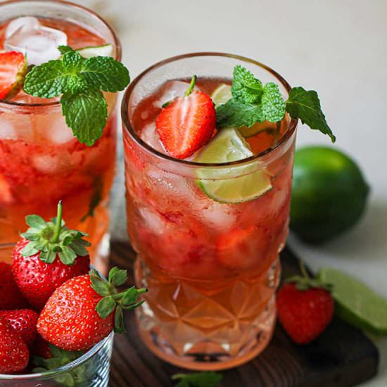 Strawberry Mint Mojito