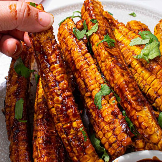 BBQ Sticky Corn Riblets